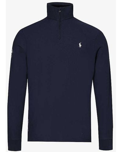 Polo Ralph Lauren X Wimbledon Cotton-piqué Sweatshirt - Blue