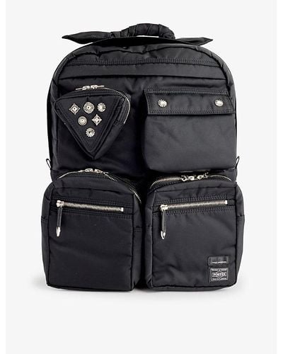 Toga Virilis X Porter-yoshida & Co. Multi-pocket Woven Backpack - Black