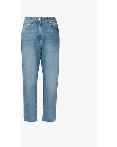 Whistles Slim-fit Faded Stretch- Jeans - Blue