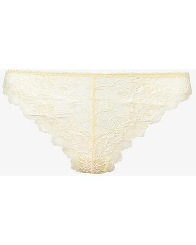 Wacoal Lace Perfection Stretch-lace Tanga Briefs - White