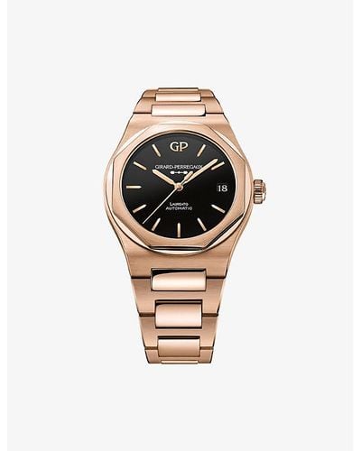 Girard-Perregaux 81010-52-3118-1cm Laureato 18ct Rose-gold Automatic Watch - Metallic