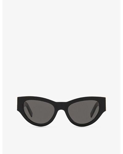 Saint Laurent Sl M94 Cat Eye-frame Acetate Sunglasses - Black