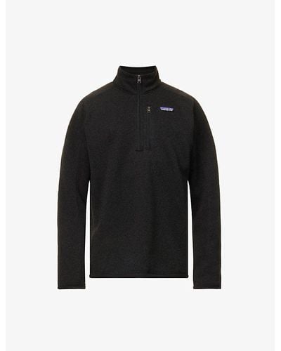 Patagonia Better Quarter-zip Recycled-polyester Sweatshirt - Black