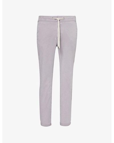 PAIGE Fraser Tapered-leg Stretch-woven Pants - Gray