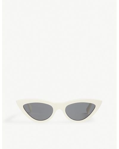 Celine Cl4019 Cat Eye-frame Sunglasses - White