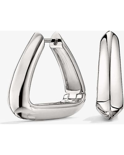 MEJURI Patra Sterling-silver Large Hoop Earrings - Natural