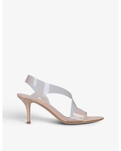 Gianvito Rossi Metropolis 70 Heeled And Patent-leather Sandals - White