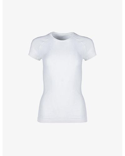 Sweaty Betty Athlete Seamless Workout Stretch-jersey T-shirt - White