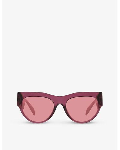Versace Ve4440u Medusa '95-hardware Transparent-acetate Sunglasses - Pink
