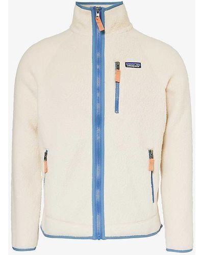 Patagonia Retro Pile High-neck Recycled-polyester Jacket - White