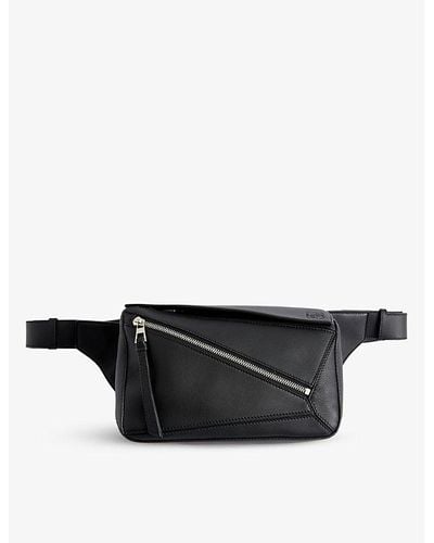 Loewe Puzzle Small Leather Belt Bag - Black