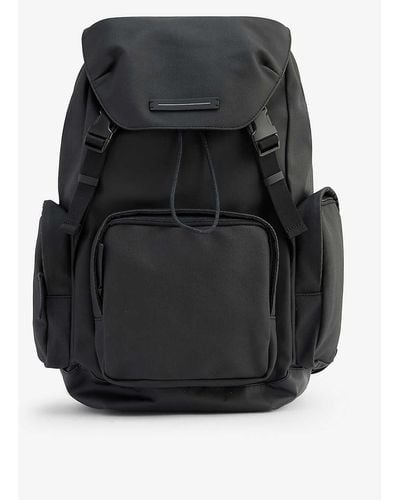 Horizn Studios Sofo Recycled Cotton And Recycled Polyester-blend Backpack - Black