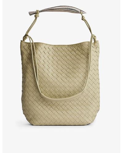 Bottega Veneta Sardine Intrecciato-weave Leather Top-handle Bag - Multicolour