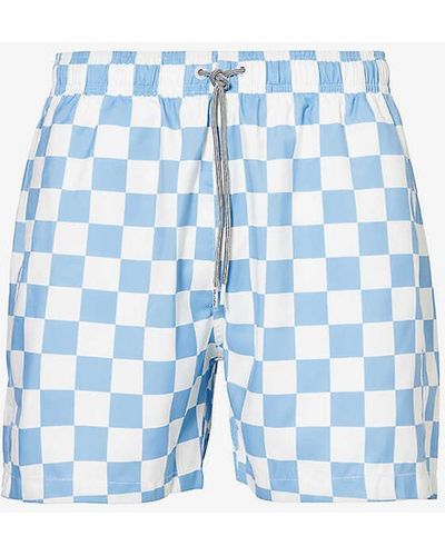 Boardies Mojo Recycled-polyester Swim Shorts - Blue