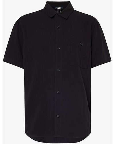 PAIGE Wilmer Short-sleeved Woven Shirt - Blue