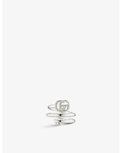 Gucci gg Marmount Sterling- Ring - White