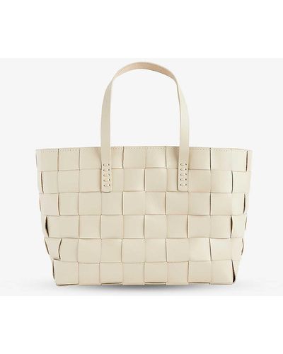 Dragon Diffusion Japan Leather Tote Bag - White