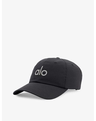 Alo Yoga Off-duty Logo-print Stretch-woven Baseball Cap - Black