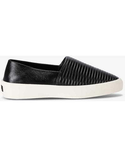 Fear Of God Textured Slip-on Grained-leather Espadrilles - White