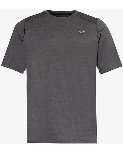 Arc'teryx Cormac Brand-print Regular-fit Woven T-shirt X - Grey