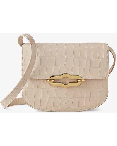 Mulberry Pimlico Croc-embossed Leather Cross-body Bag - Natural