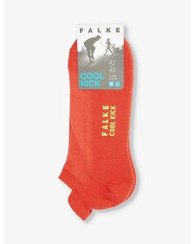 FALKE Cool Kick Cushioned-sole Stretch-knit Sock - Red
