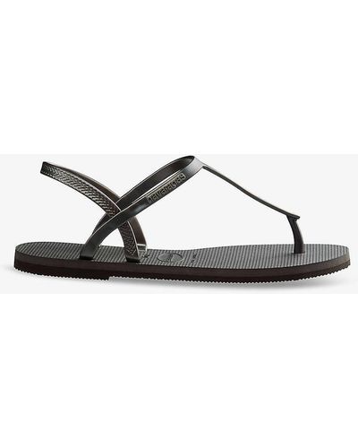 Havaianas You Paraty Logo-embossed Rubber Sandals - Multicolour