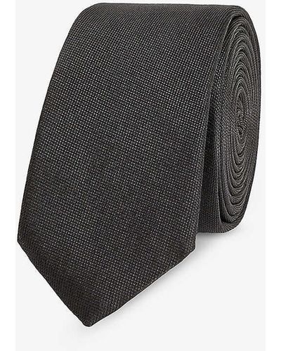 Givenchy Textured-weave Silk Tie - Black