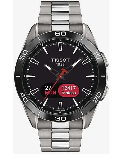 Tissot T153.420.44.051.00 T-touch Connect Sport Quartz Titanium Watch - Grey