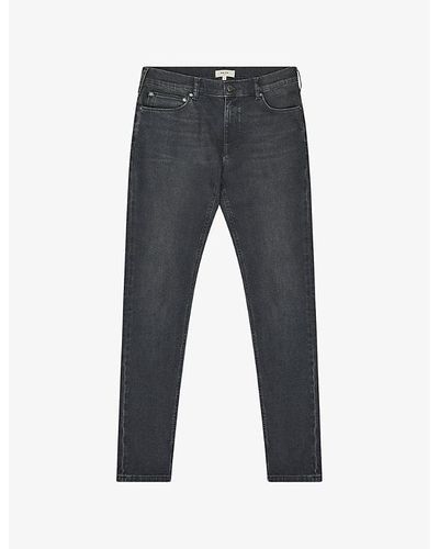 Reiss Robin Slim-fit Stretch-denim Jeans - Grey