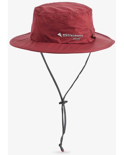 Klättermusen Ansur Neck-tie Oragnic-cotton Hat - Red