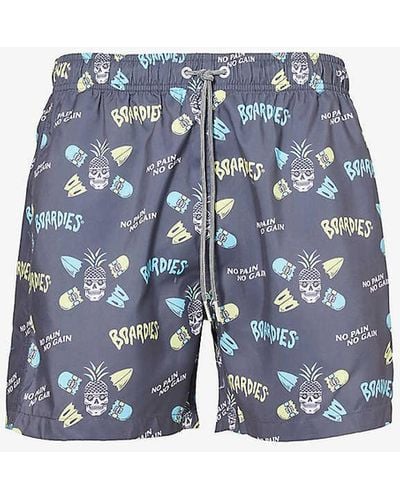 Boardies No Pain Recycled-polyester Swim Shorts Xx - Blue