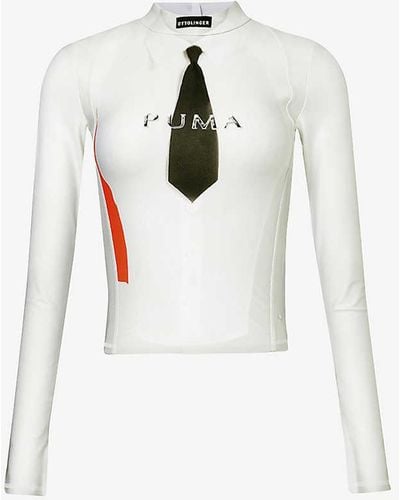 OTTOLINGER Puma X Tie-print Stretch-woven Top X - White