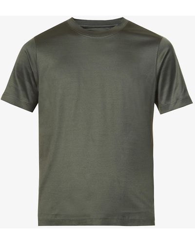 Eton Slim-fit Cotton-jersey T-shirt - Green