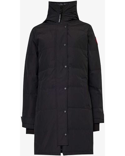 Canada Goose Shelburne Brand-patch Shell-down Jacket - Blue