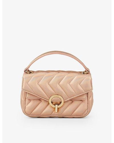 Sandro Yza Nano Quilted-leather Shoulder Bag - Pink