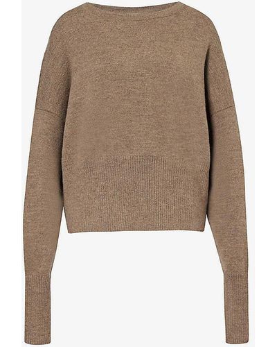Lauren Manoogian Relaxed-fit Brushed Alpaca Wool-blend Knitted Jumper - Natural