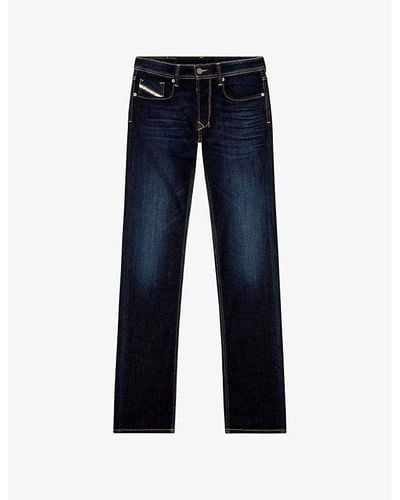 DIESEL 985 Larkee Faded-wash Straight-leg Stretch-denim Jeans - Blue