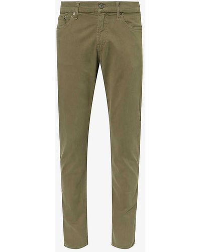 Citizens of Humanity London Slip-pocket Straight-leg Regular-fit Cotton-blend Trousers - Green