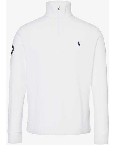 Polo Ralph Lauren X Wimbledon Cotton-piqué Sweatshirt - White