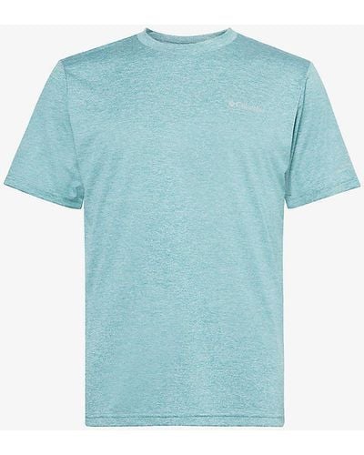 Columbia Hike Branded-print Woven T-shirt X - Blue