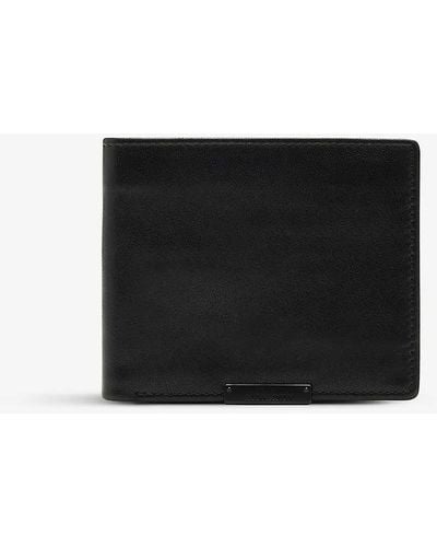AllSaints Attain Leather Cardholder Wallet - Black