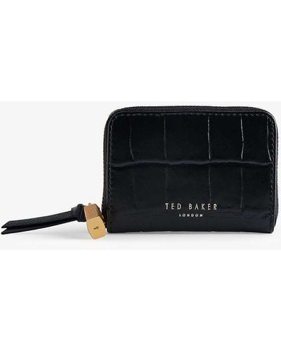 Ted Baker Wesmin Logo-print Leather Wallet - Black