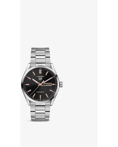 Tag Heuer Wbn2013.ba0640 Carrera Stainless-steel Automatic Watch - Black