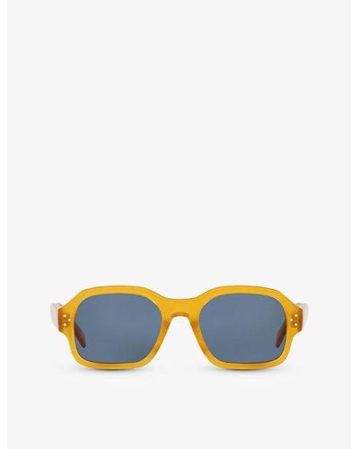Celine Cl40266u Square-frame Acetate Sunglasses - Blue