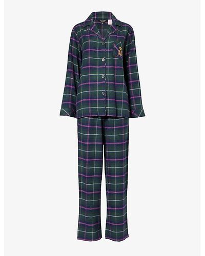 https://cdna.lystit.com/400/500/tr/photos/selfridges/a6d3e85e/lauren-by-ralph-lauren-GREEN-PLAID-Checked-Logo-embroidered-Cotton-blend-Pyjamas.jpeg
