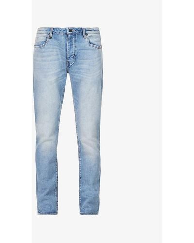 Neuw Lou Tapered Mid-rise Stretch-cotton Denim Jeans - Blue