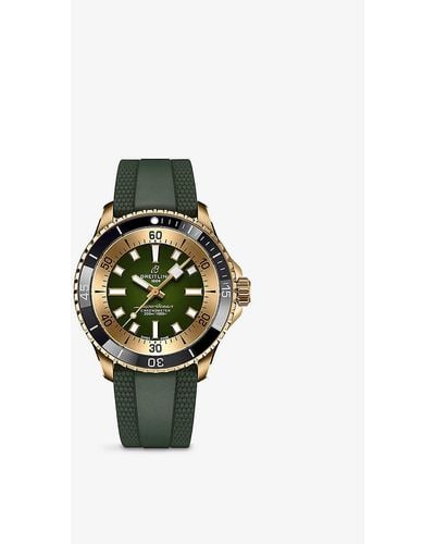 Breitling N17375201l1s1 Superocean Bronze Automatic Watch - Green