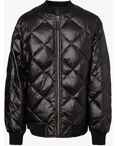 Anine Bing Leo Quilted Shell-down Jacket - Black