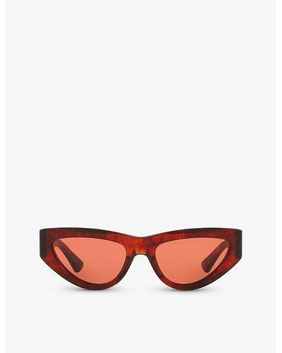 Bottega Veneta 6j000380 Bv1176s Cat Eye-frame Acetate Sunglasses - Pink